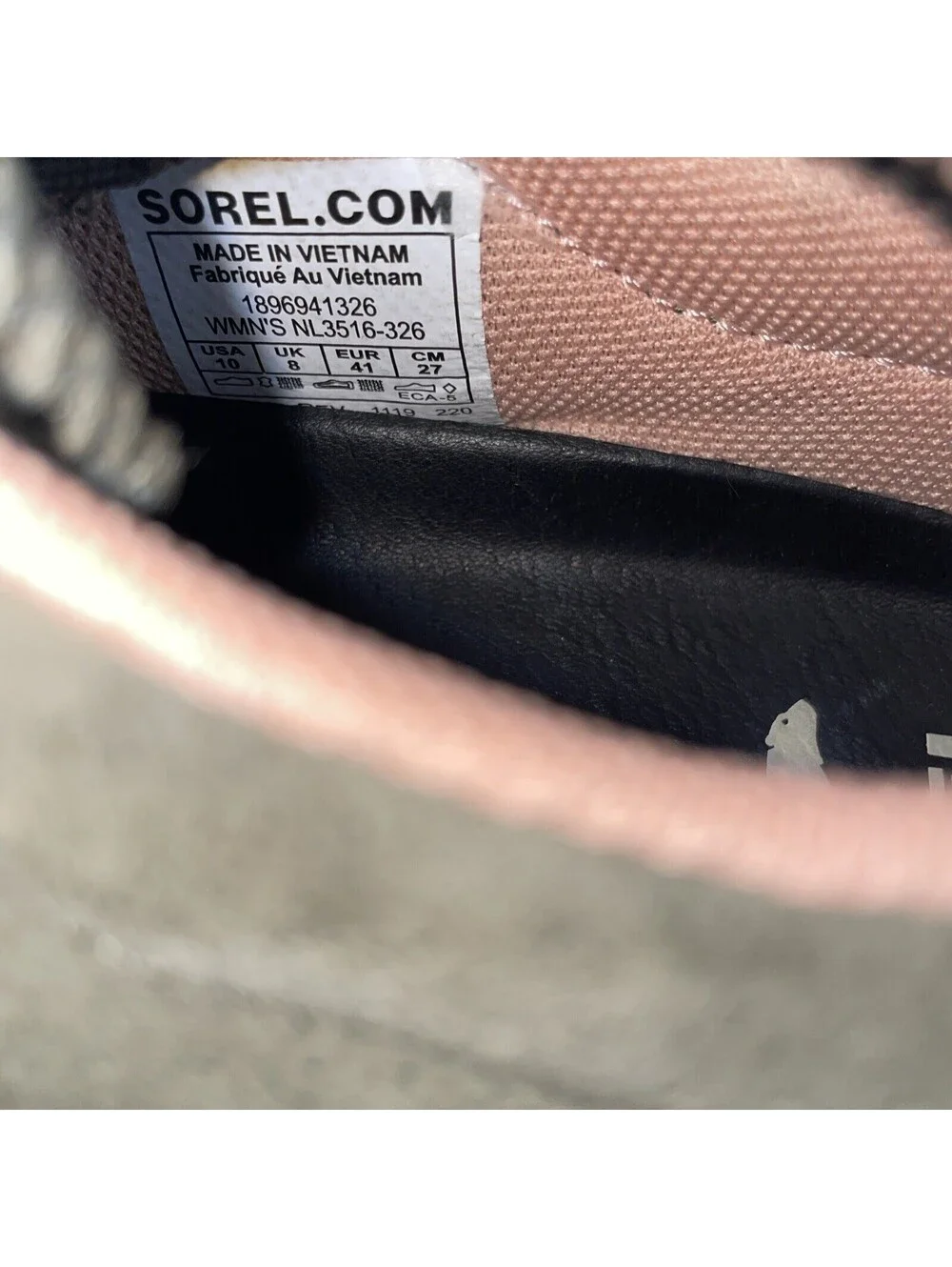 Sorel Womens Kinetic Lite NL3516-326 Lace Up Sneaker Shoes Size 10